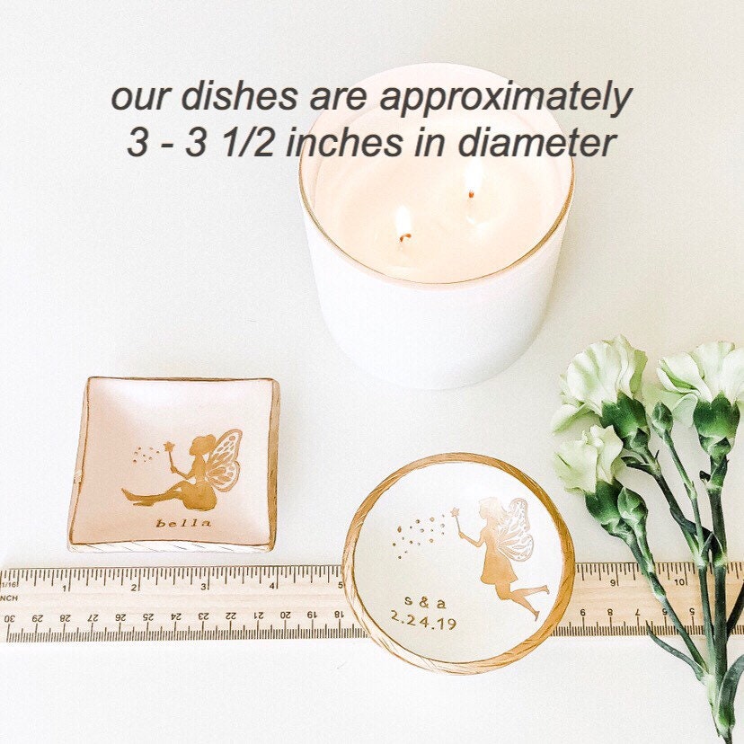 Personalized Wedding Gift for Couple / Engagement Gift for Her / Custom Wedding Keepsake / Ring Dish / Date and Initials / Anniversary Gift