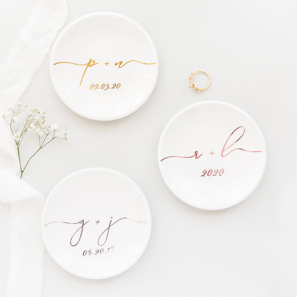 Engagement Ring Dish Jewelry Holder Trinket Dish Wedding Ring Dish, Engagement Ring Holder Anniversary Gift