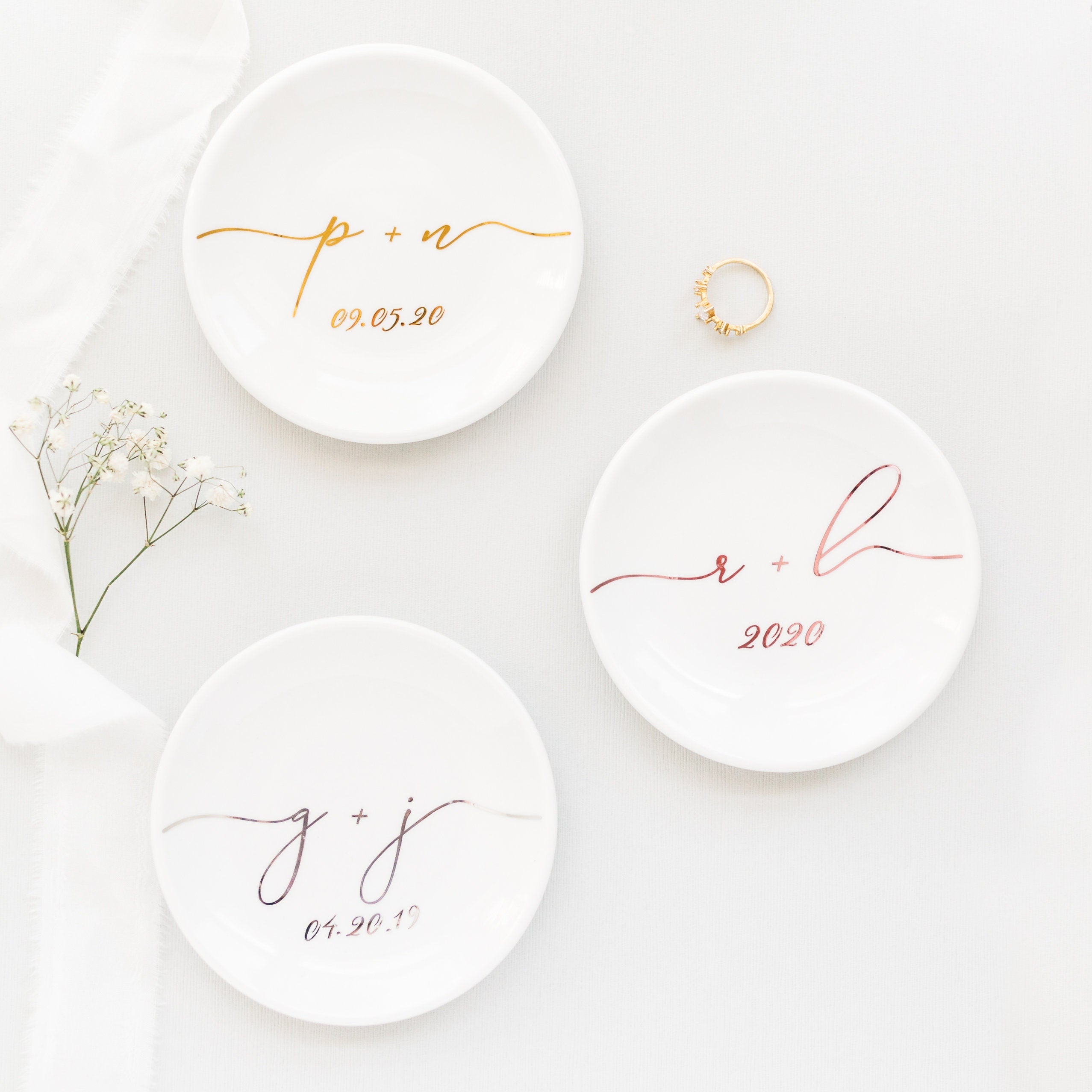 Engagement Ring Dish Jewelry Holder Trinket Dish Wedding Ring Dish, Engagement Ring Holder Anniversary Gift
