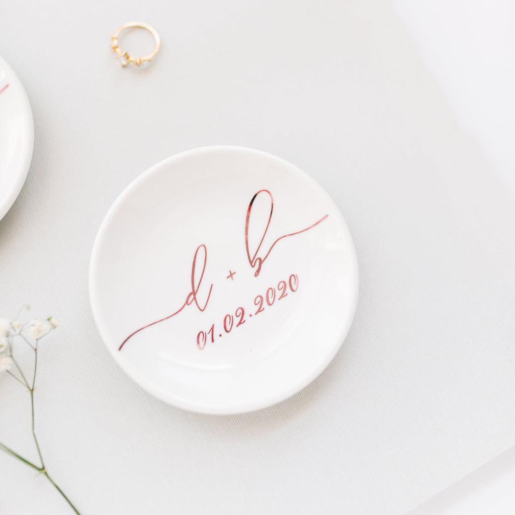 Engagement Ring Dish Jewelry Holder Trinket Dish Wedding Ring Dish, Engagement Ring Holder Anniversary Gift