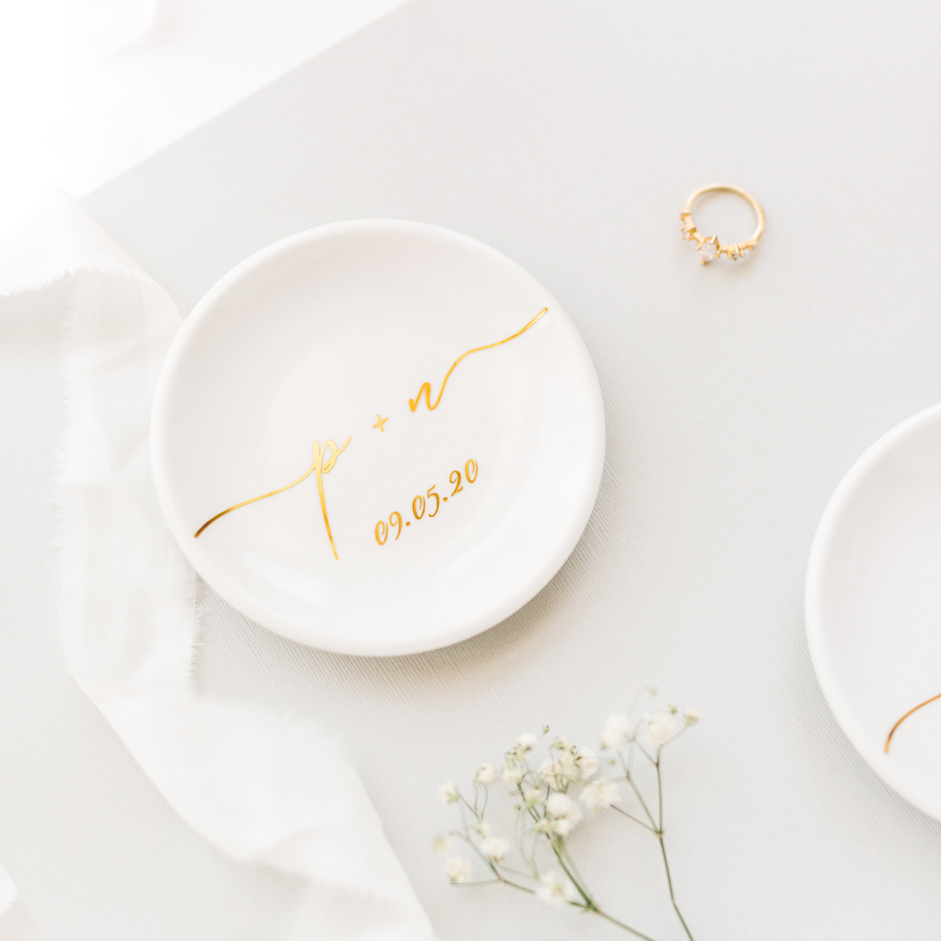 Engagement Ring Dish Jewelry Holder Trinket Dish Wedding Ring Dish, Engagement Ring Holder Anniversary Gift