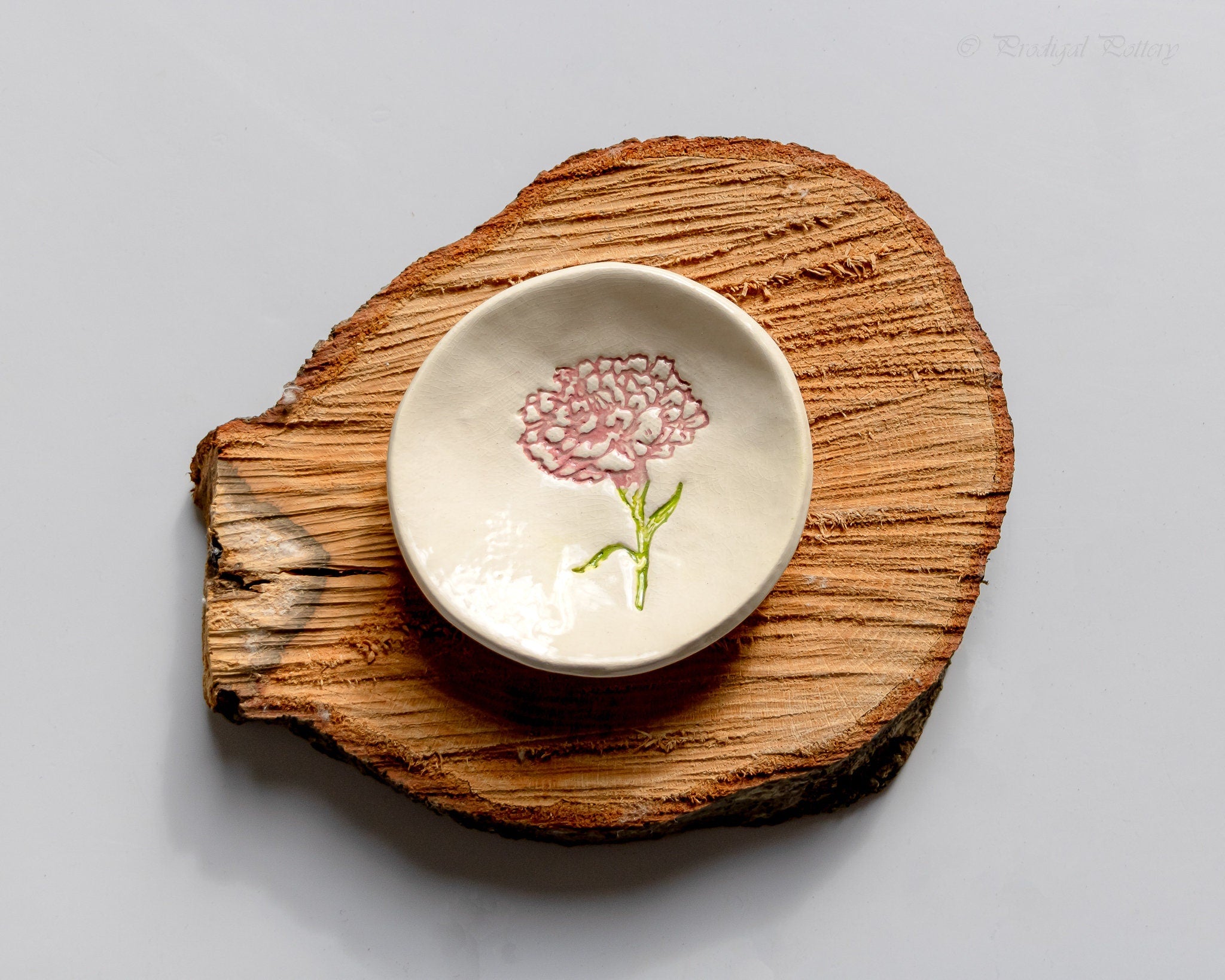 Birth Flower Ring Dish