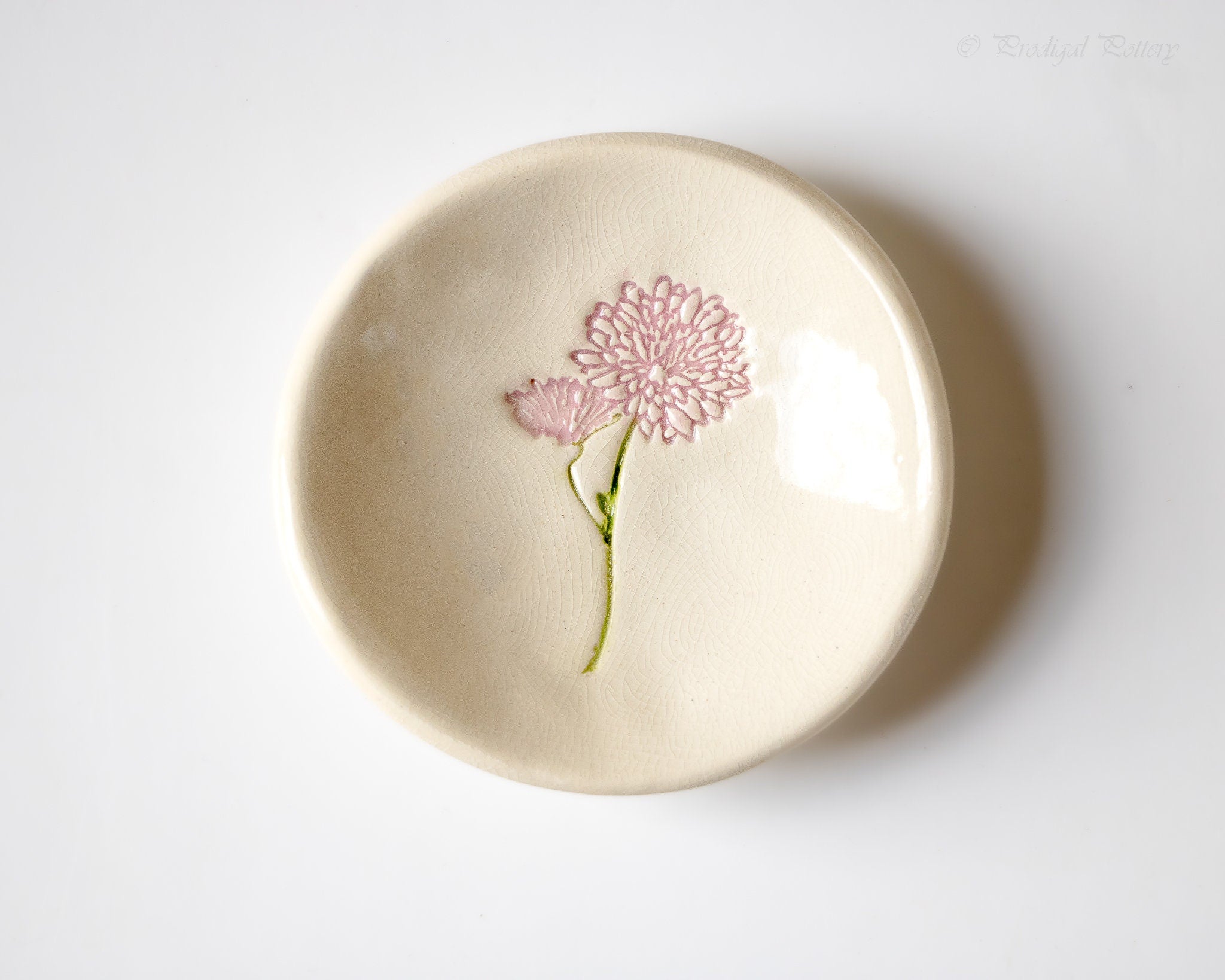 Birth Flower Ring Dish