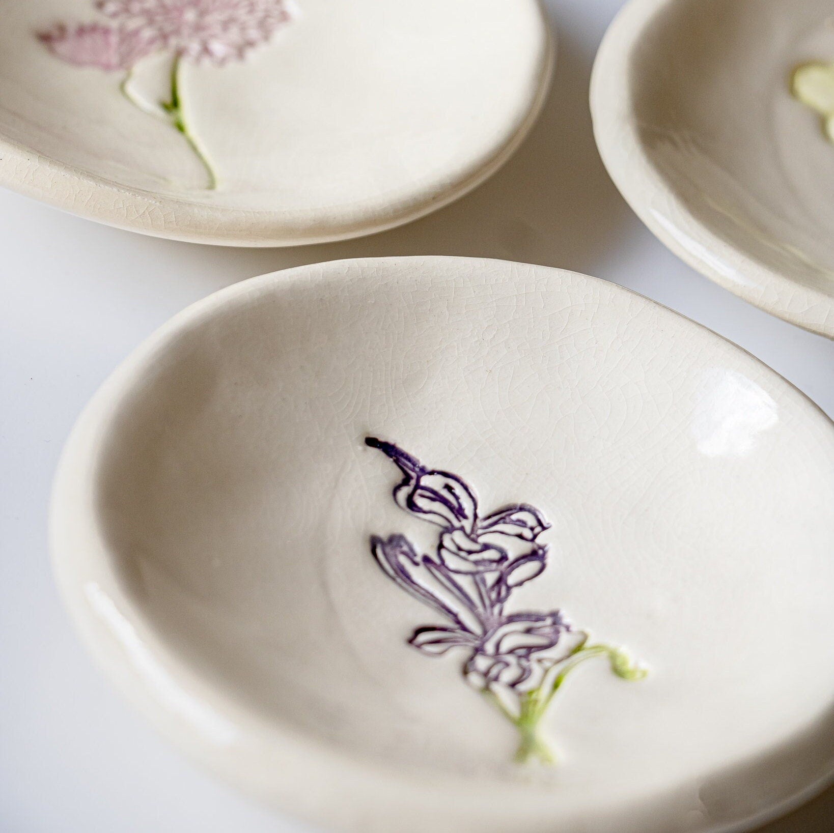 Birth Flower Ring Dish