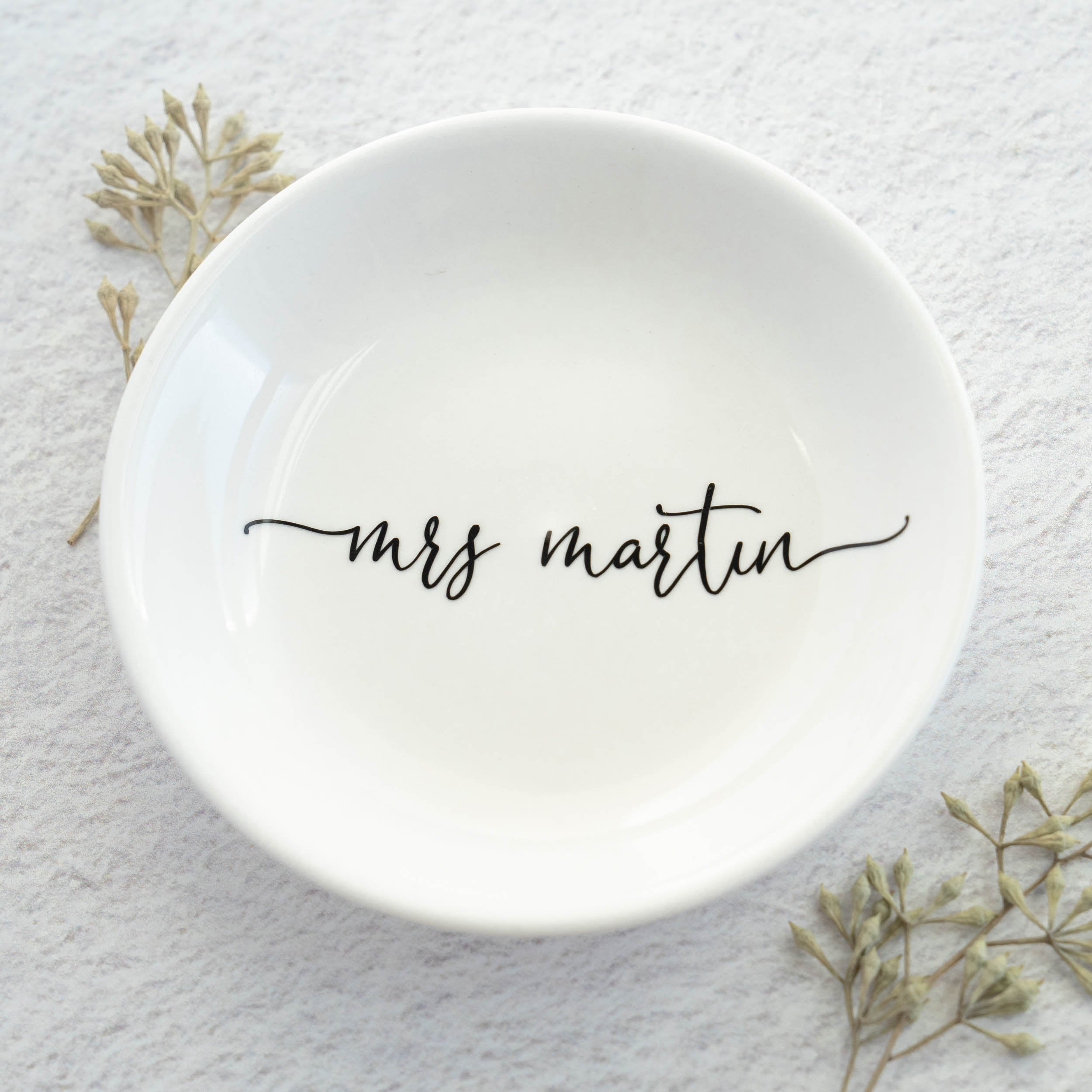 Engagement Gift - Personalized Ring Dish - Bridal Shower Gift - Gift for Bride #CF02
