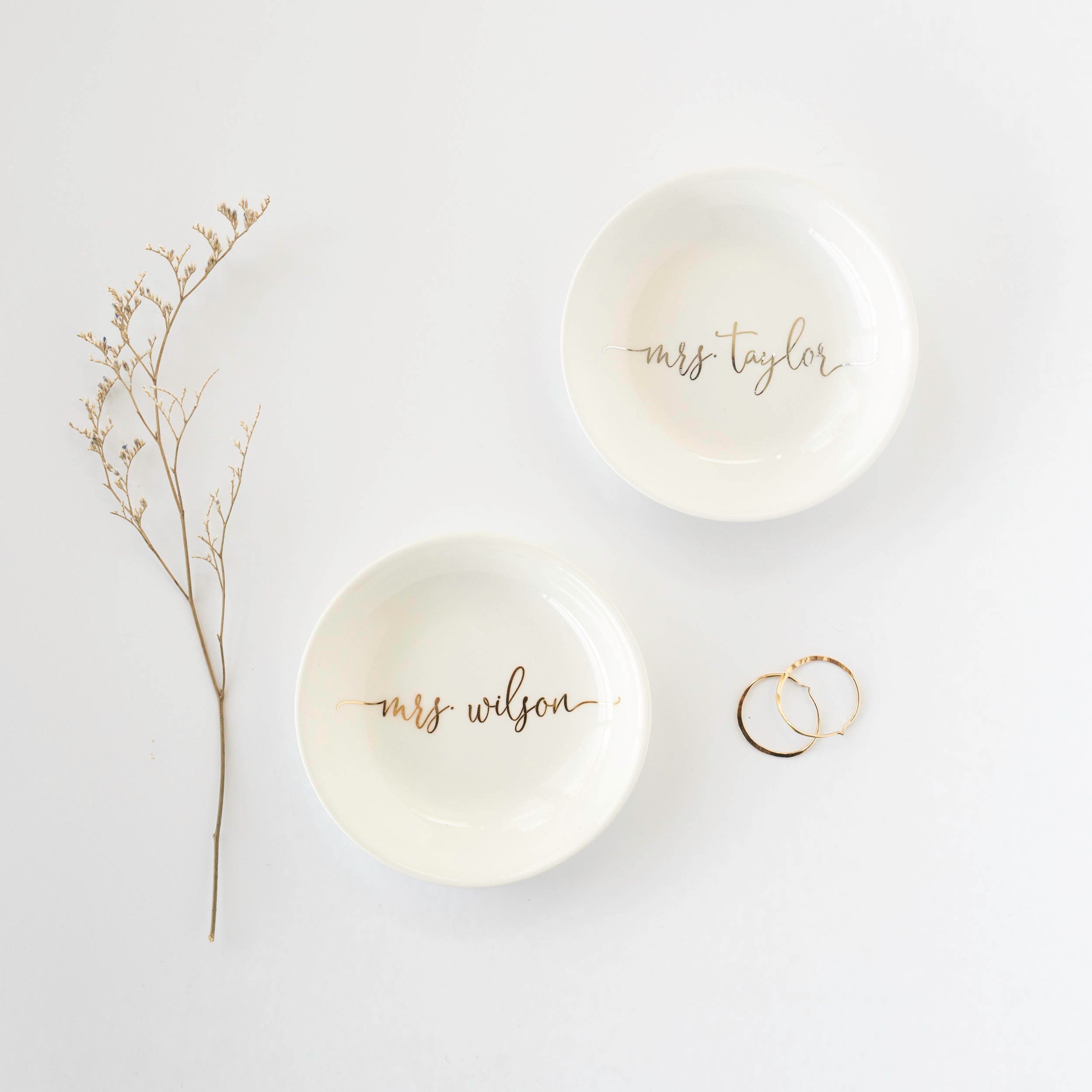 Engagement Gift - Personalized Ring Dish - Bridal Shower Gift - Gift for Bride #CF02