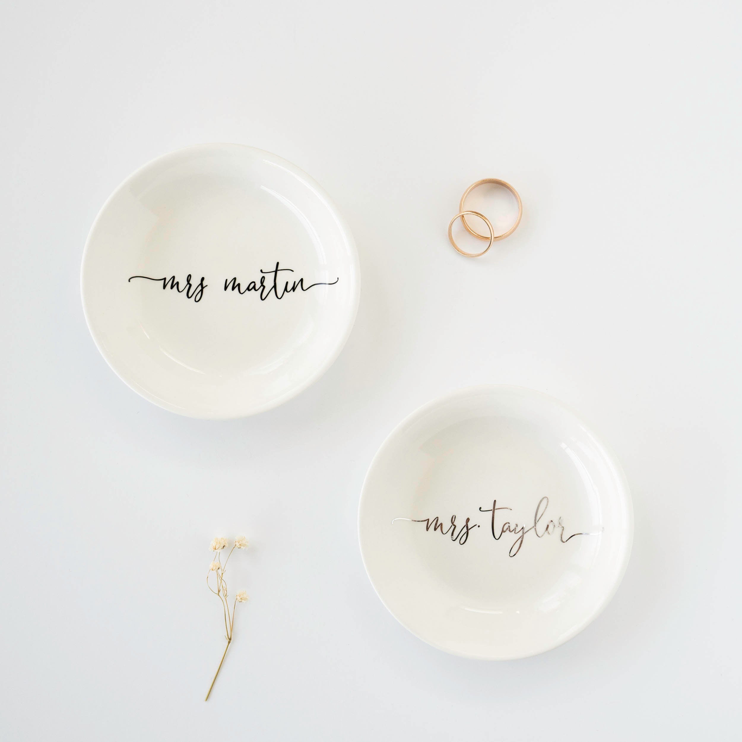 Engagement Gift - Personalized Ring Dish - Bridal Shower Gift - Gift for Bride #CF02