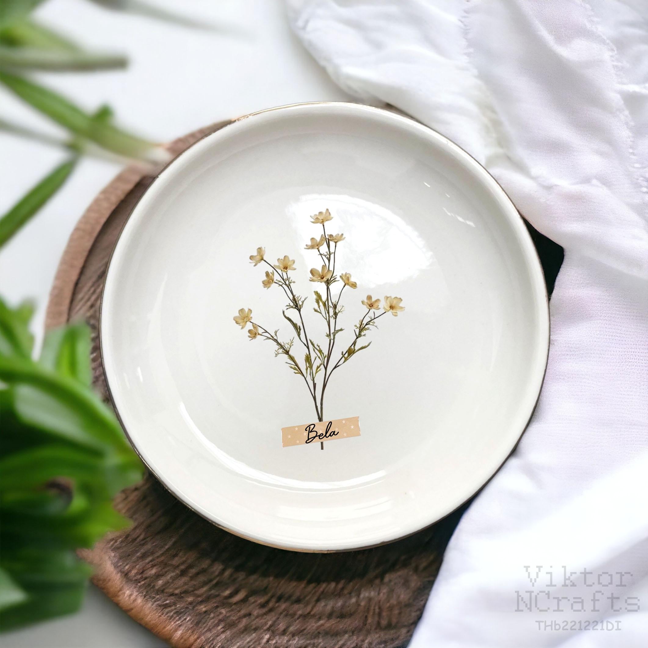 Personalized Jewelry Dish-Bridal Shower Gift