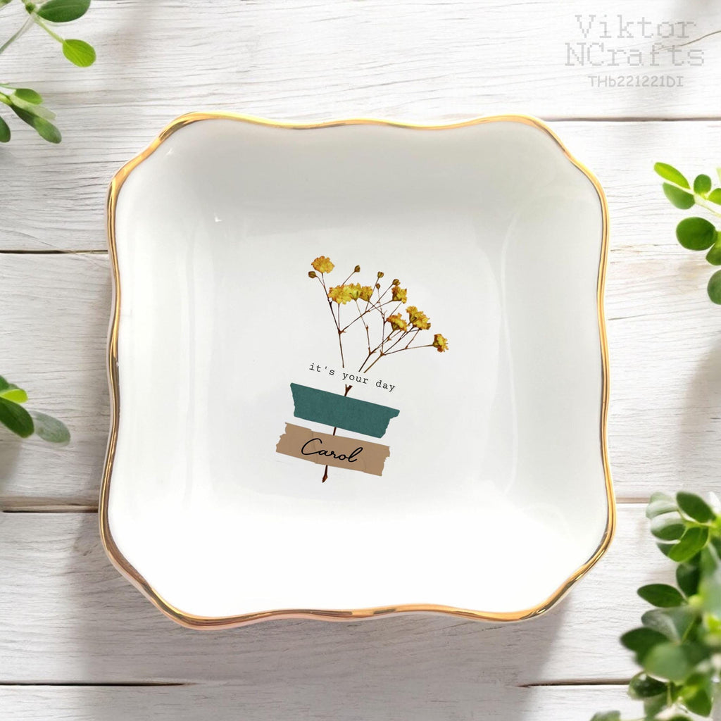 Personalized Jewelry Dish-Bridal Shower Gift