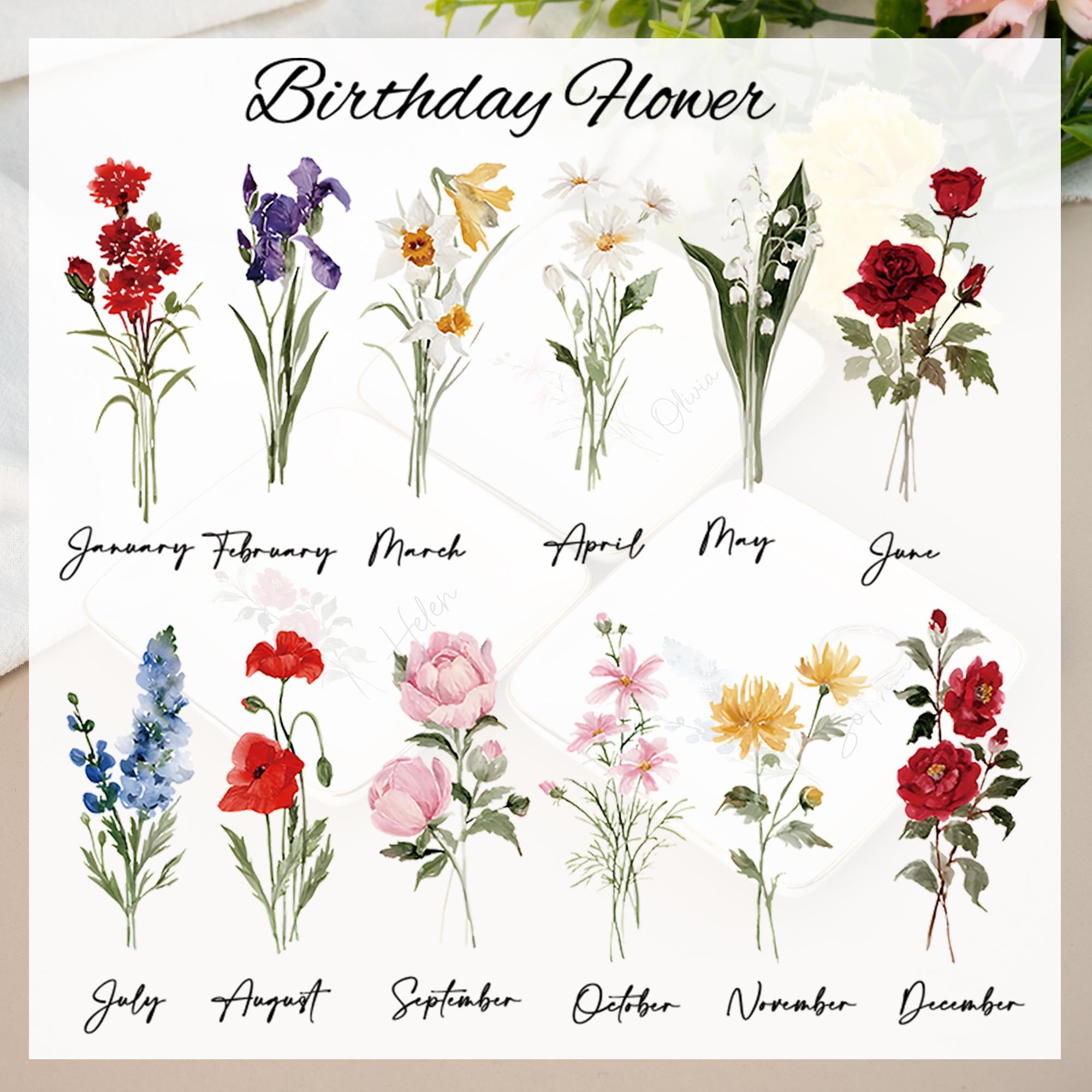 Personalised Birth Flower Trinket Dish