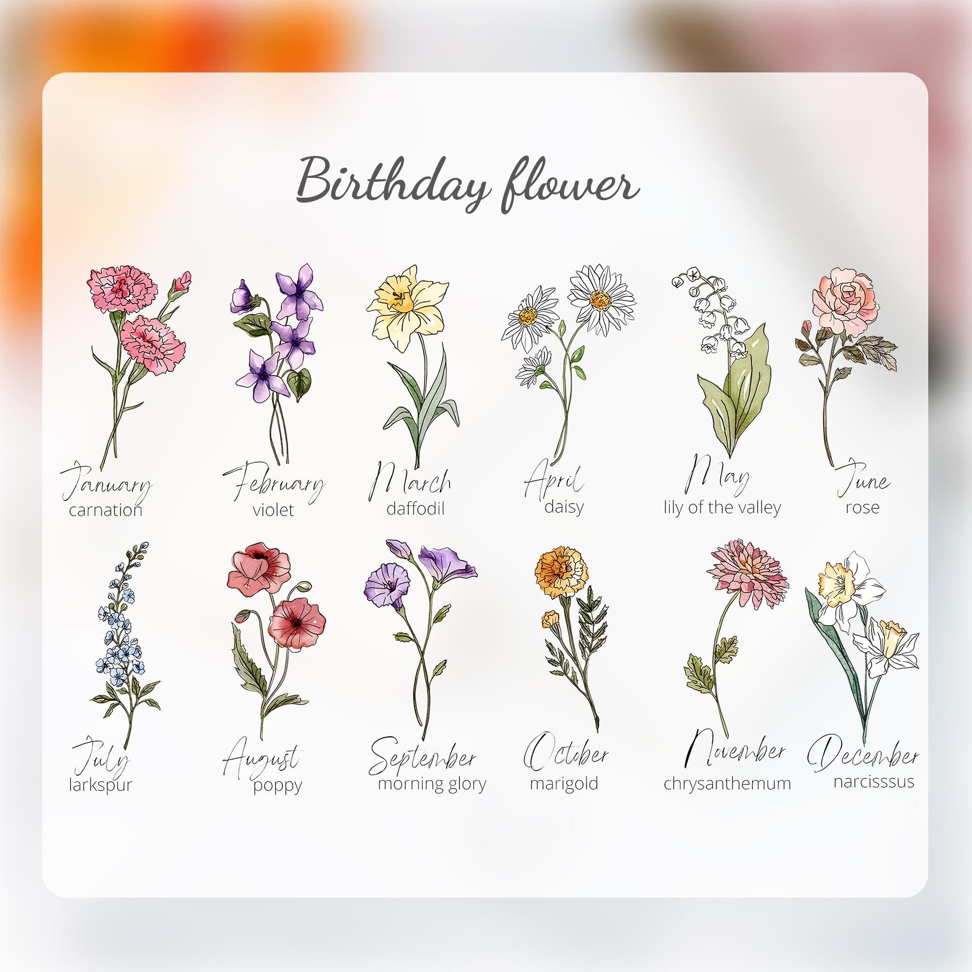 Personalized Birth Flower Jewelry Dish