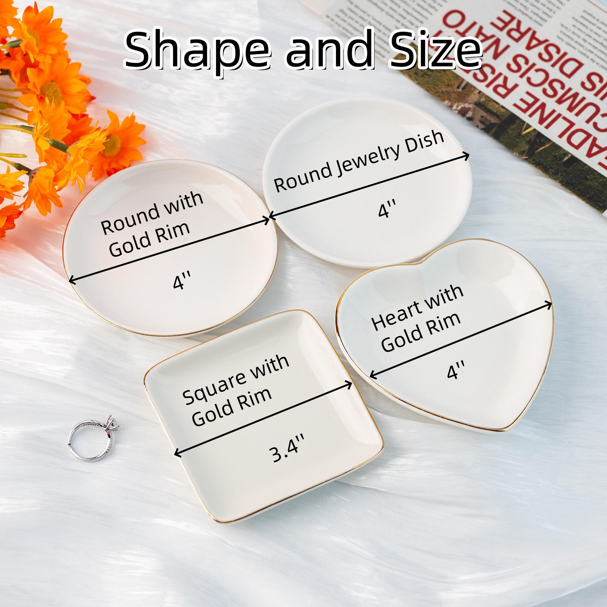 Personalized Birth Flower Jewelry Dish