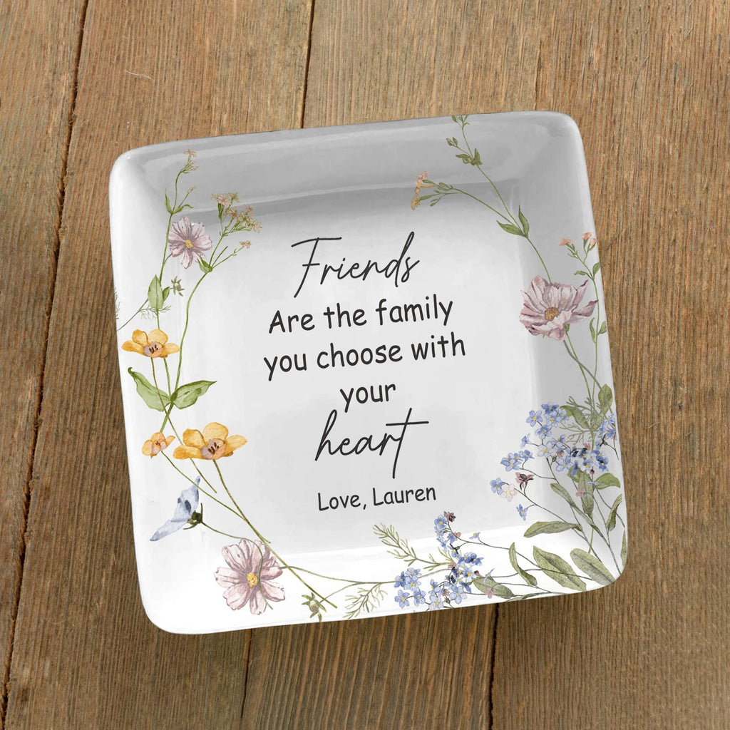 Personalized Best Friend Jewelry Dish, Custom Ring Tray for Friend, Gift for Her, Friendship Keepsake, Unique Gift Idea, Birthday Gift