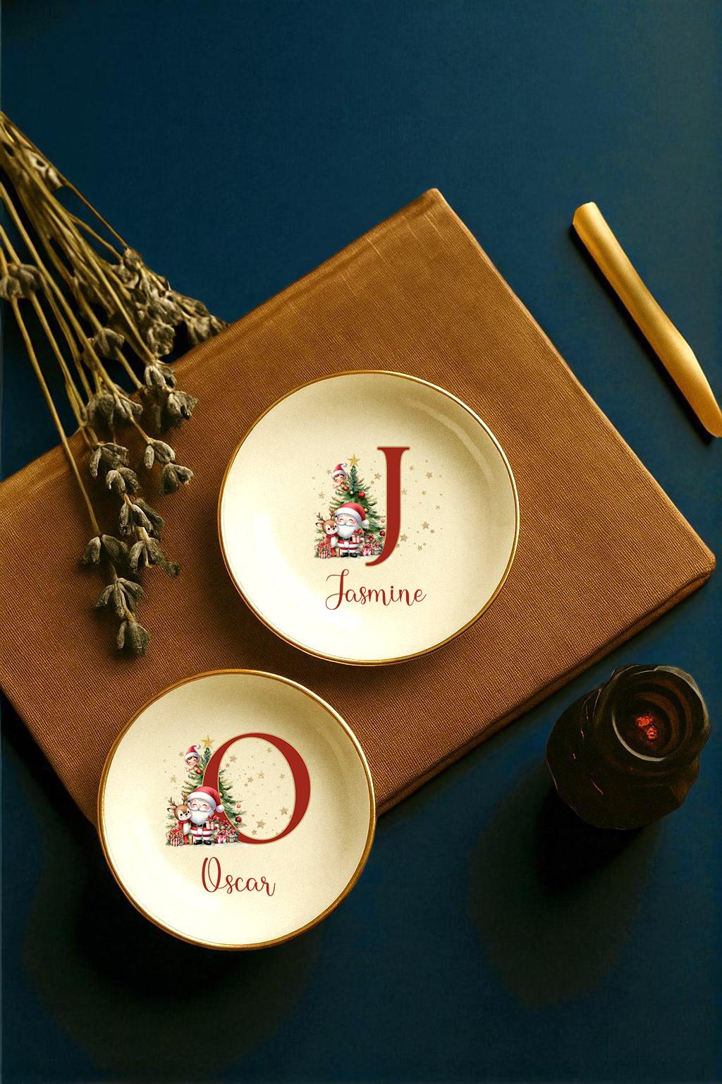 Personalized Christmas Ring Dish
