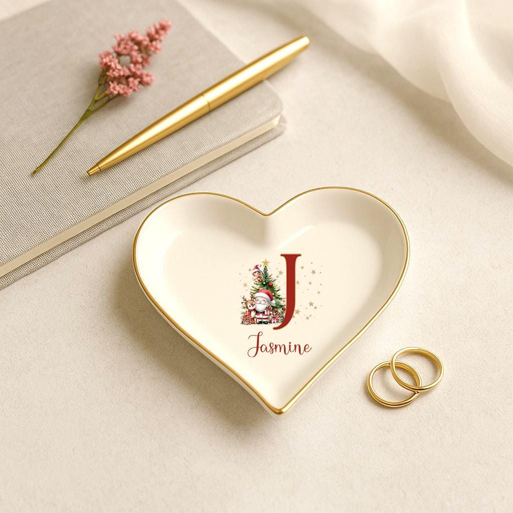 Personalized Christmas Ring Dish