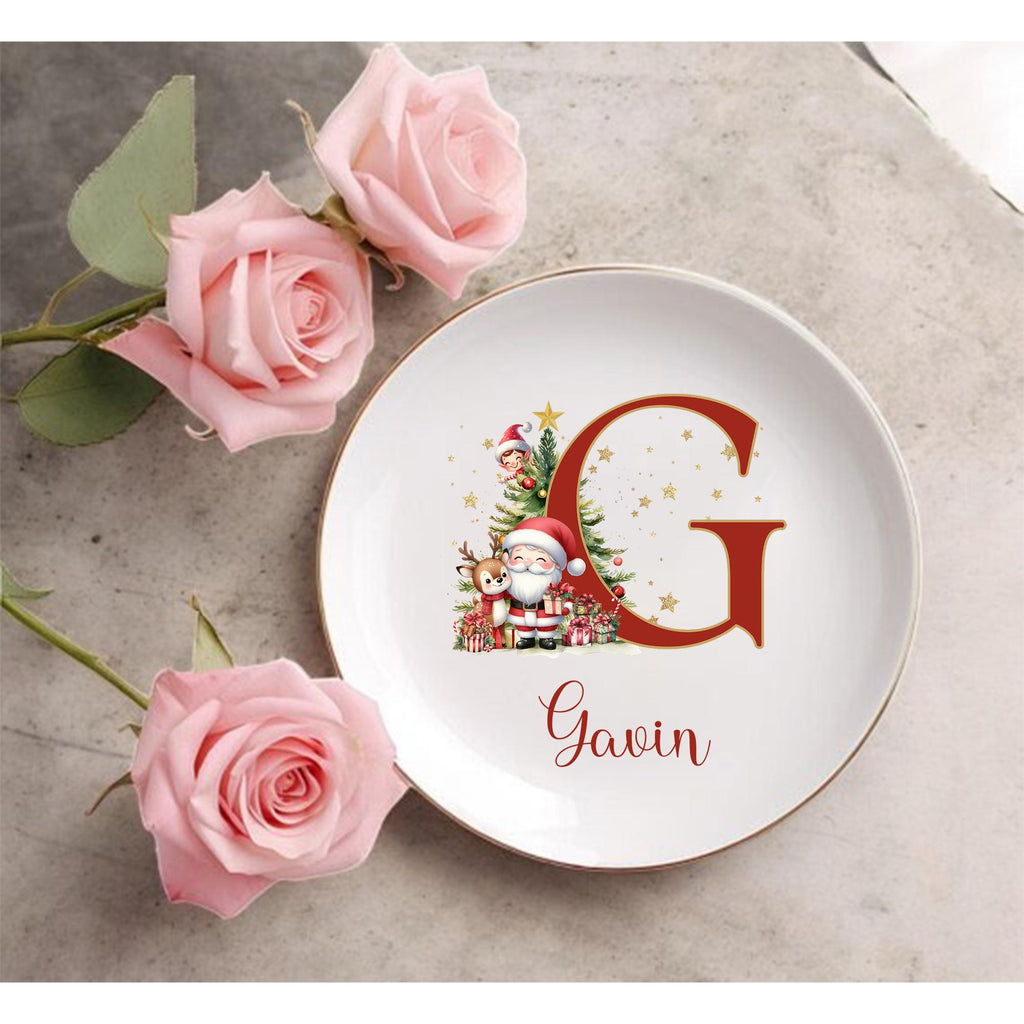 Personalized Christmas Ring Dish
