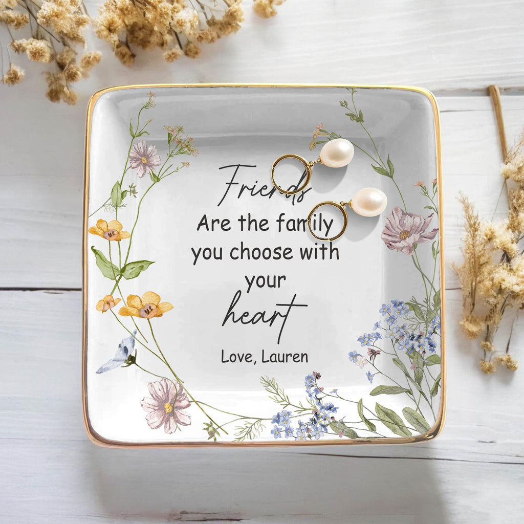 Personalized Best Friend Jewelry Dish, Custom Ring Tray for Friend, Gift for Her, Friendship Keepsake, Unique Gift Idea, Birthday Gift