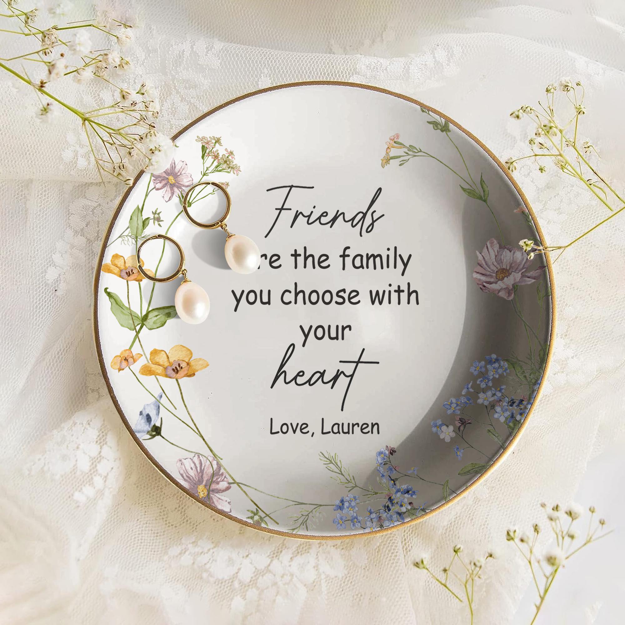 Personalized Best Friend Jewelry Dish, Custom Ring Tray for Friend, Gift for Her, Friendship Keepsake, Unique Gift Idea, Birthday Gift