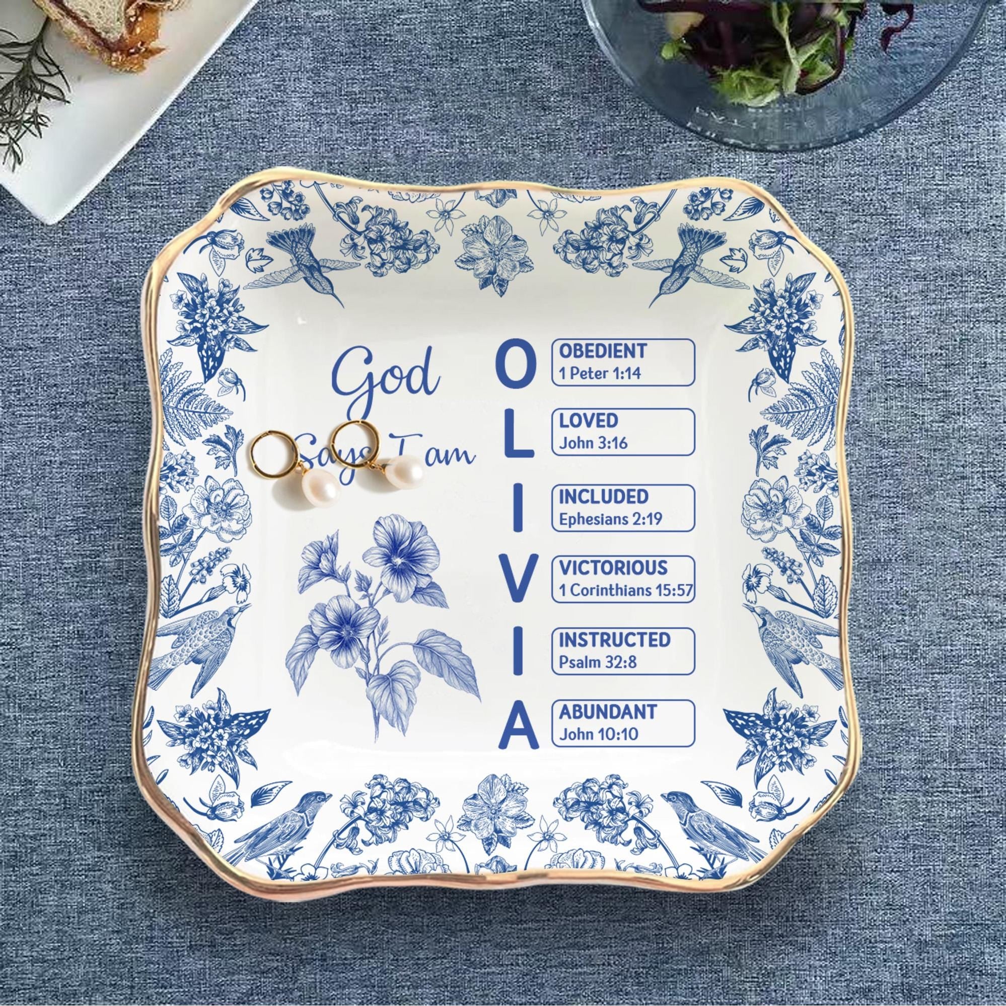 God Says I Am Name Letter In Bible Toile De Jouy