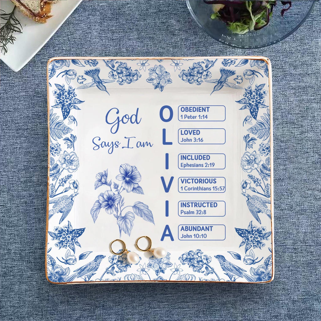 God Says I Am Name Letter In Bible Toile De Jouy