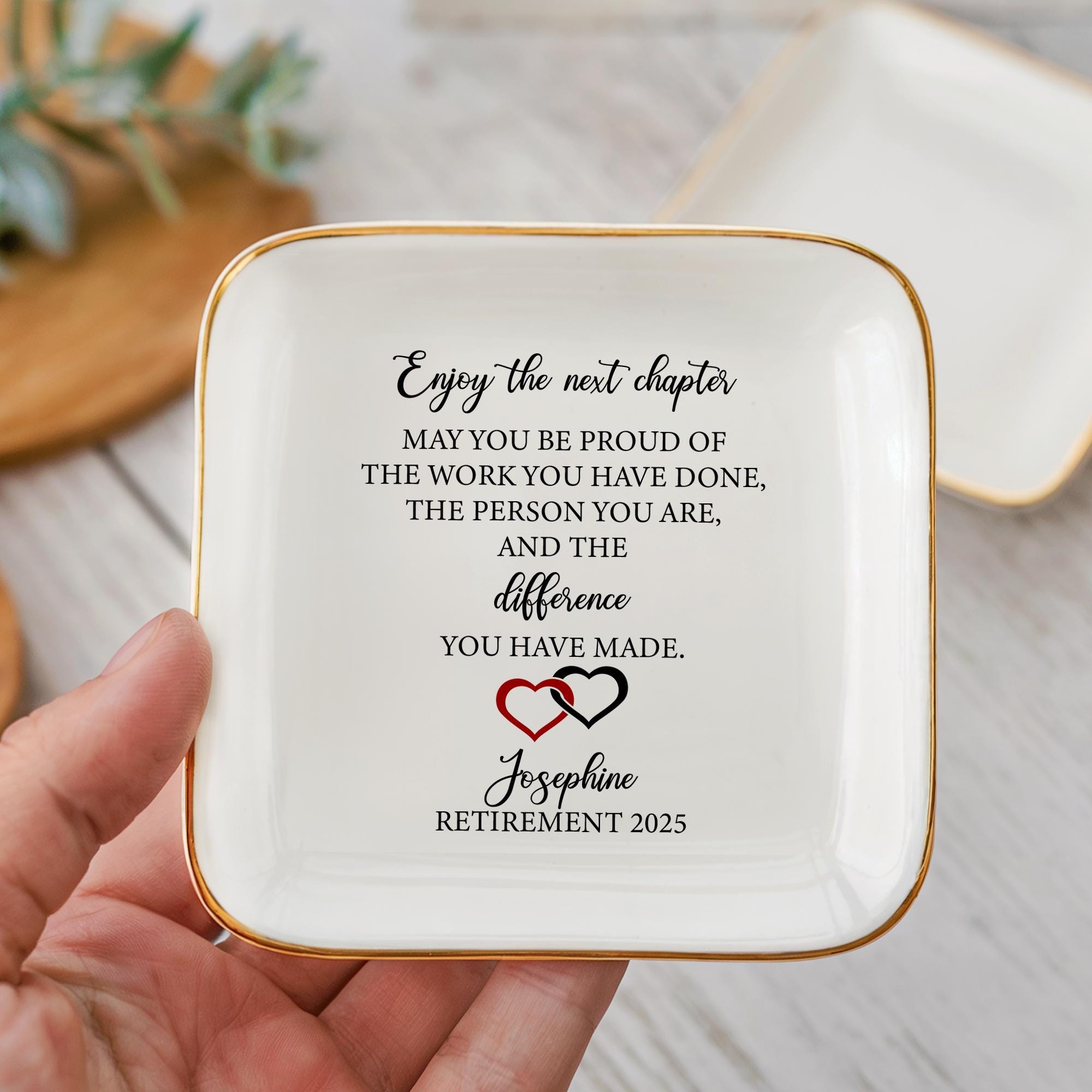 Happy Retirement Trinket Dish