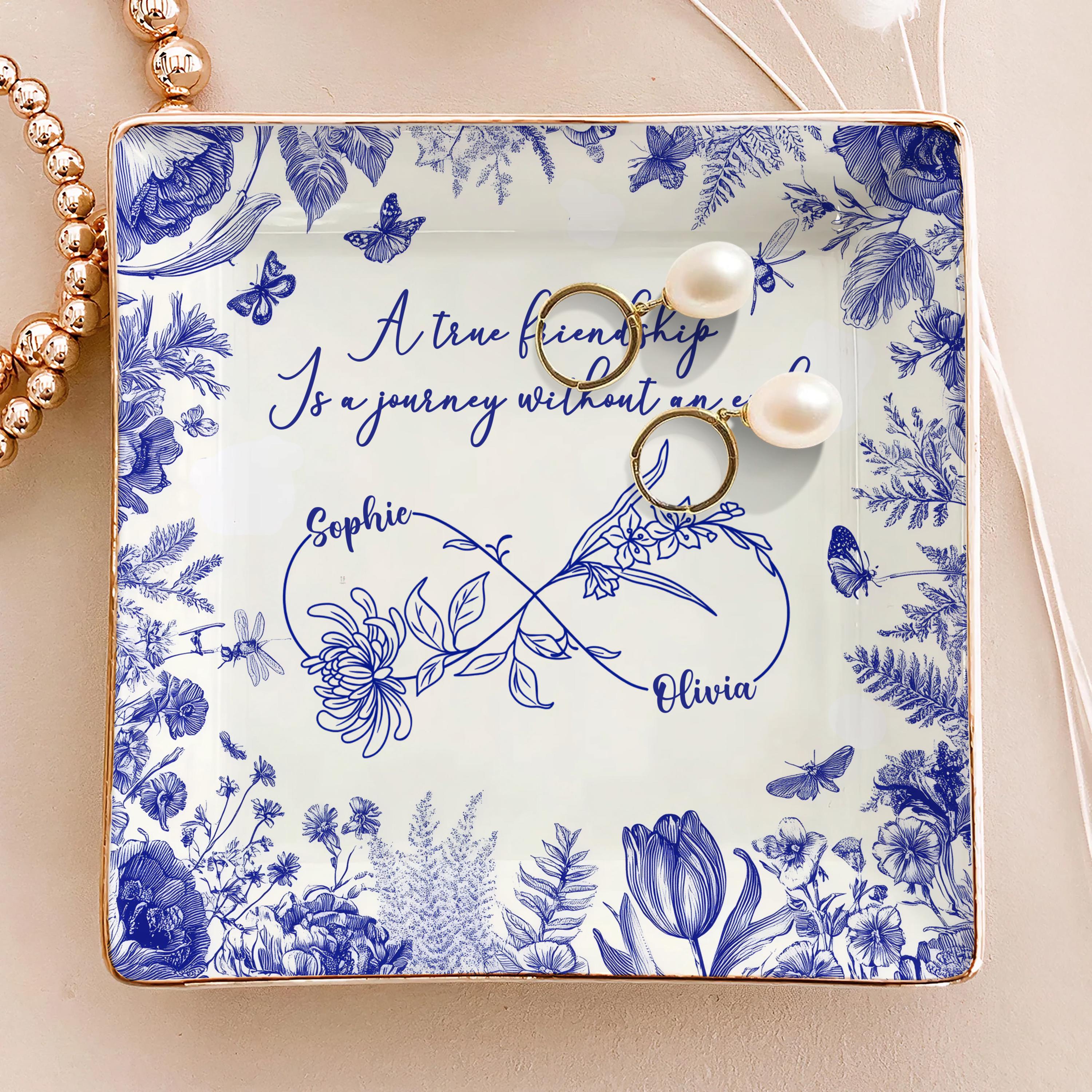 Personalized Names & Birth Flowers Tray