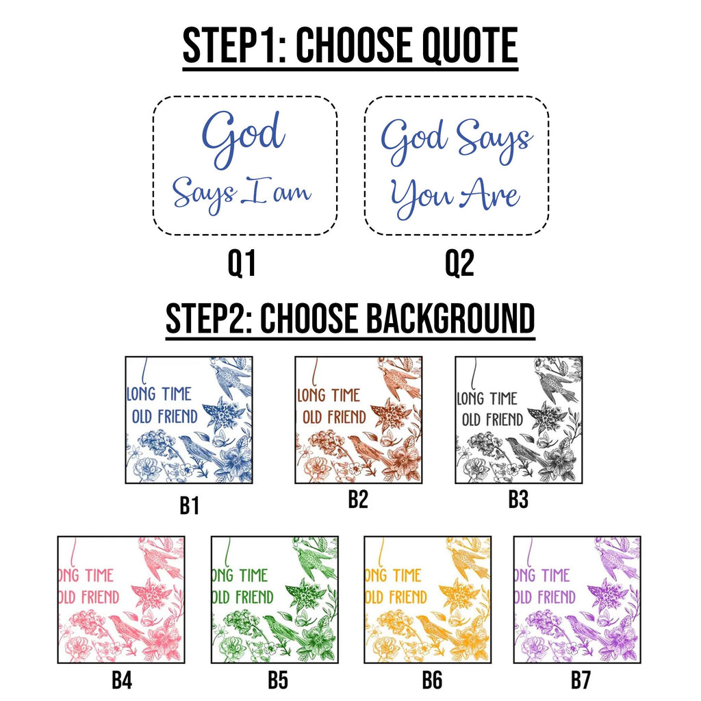 God Says I Am Name Letter In Bible Toile De Jouy