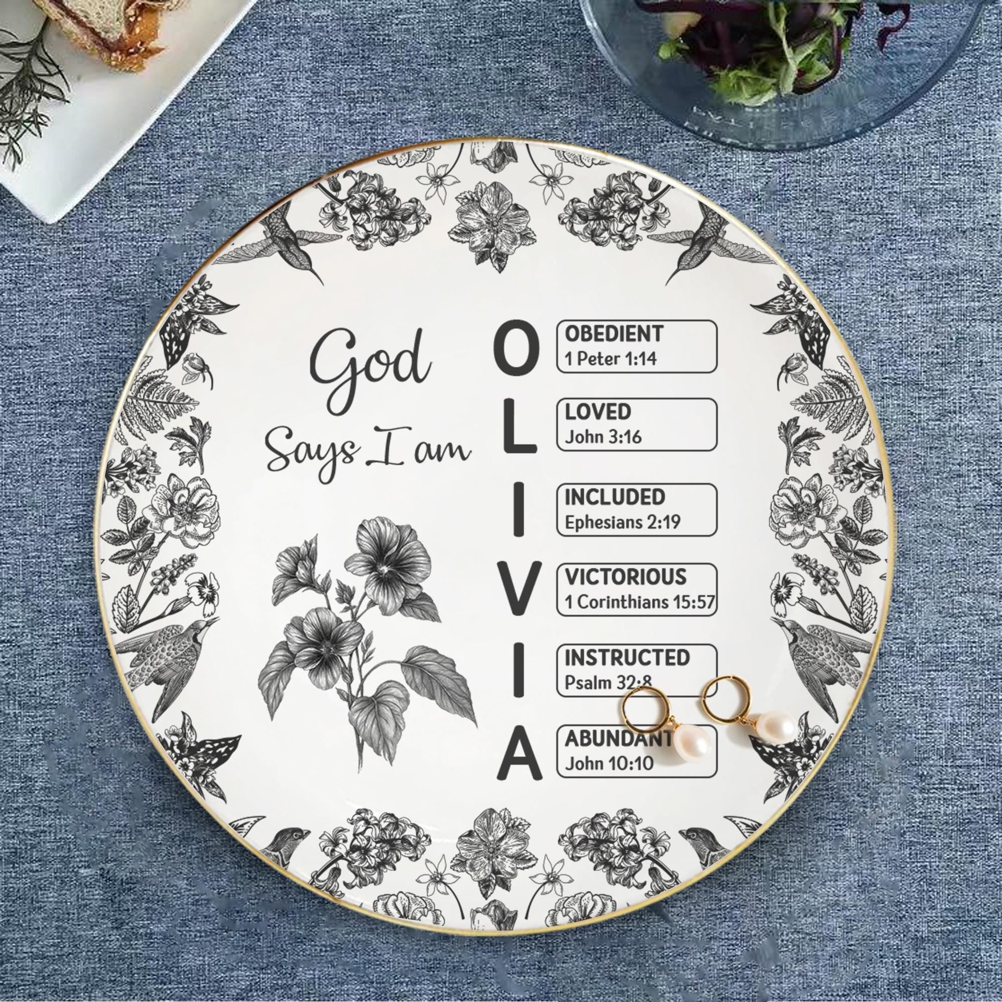 God Says I Am Name Letter In Bible Toile De Jouy