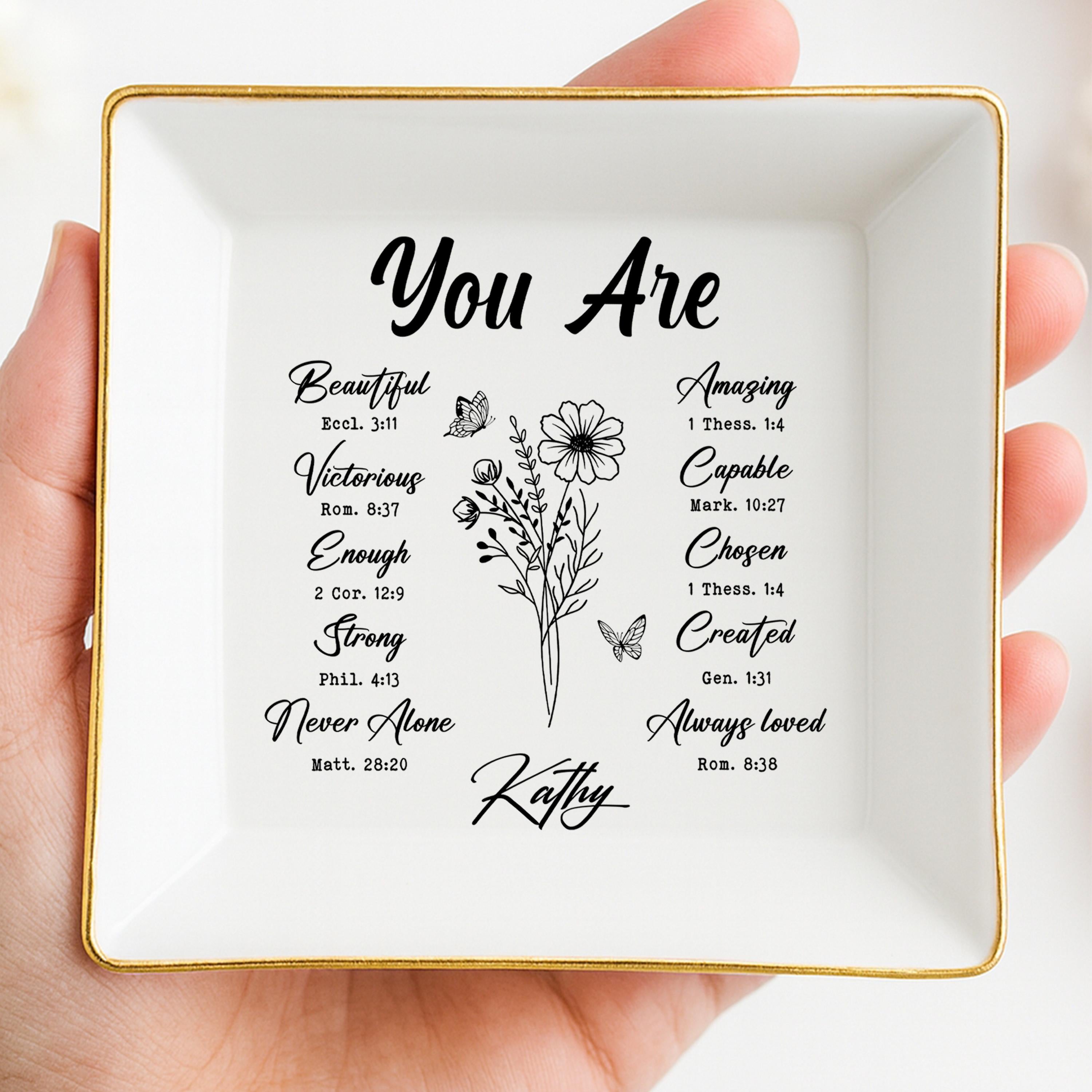 Personalized Christian Jewelry Dish
