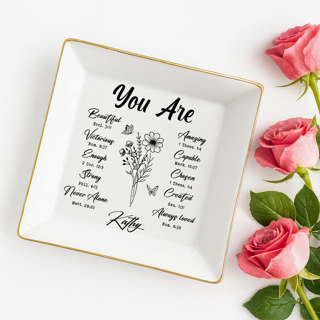 Personalized Christian Jewelry Dish