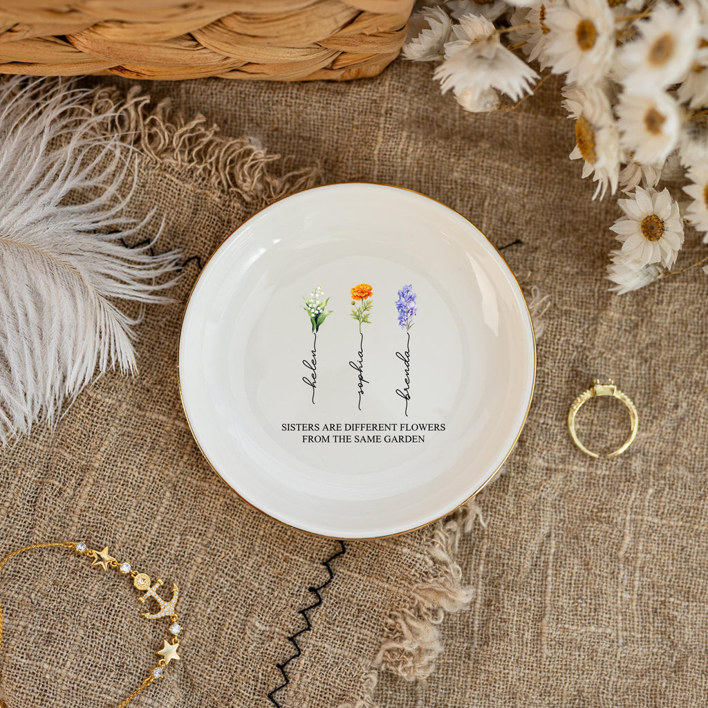 Personalized Ring Dish for Sister