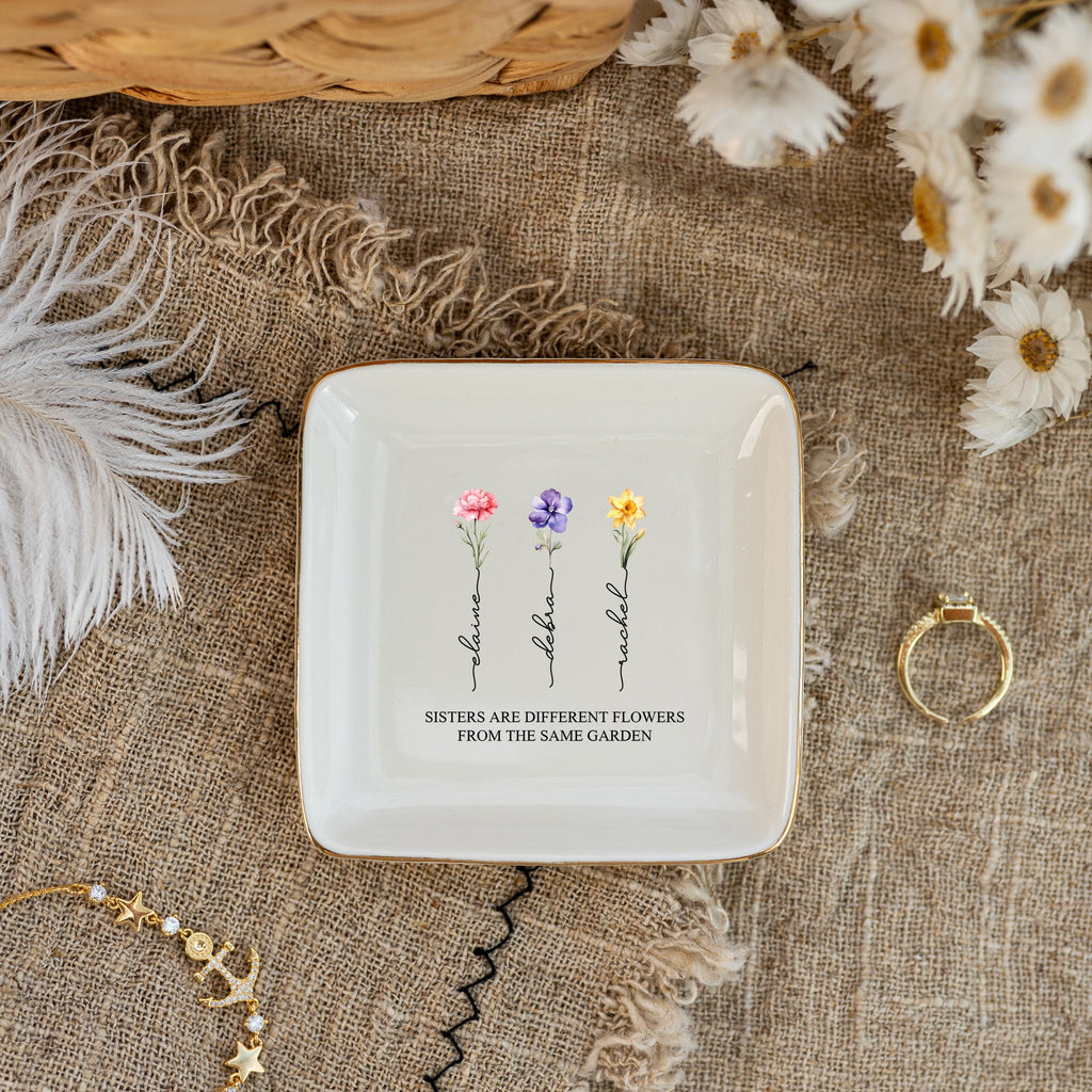 Personalized Ring Dish for Sister