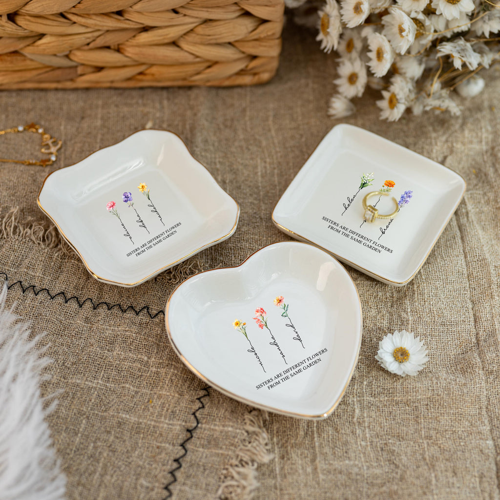 Personalized Ring Dish for Sister