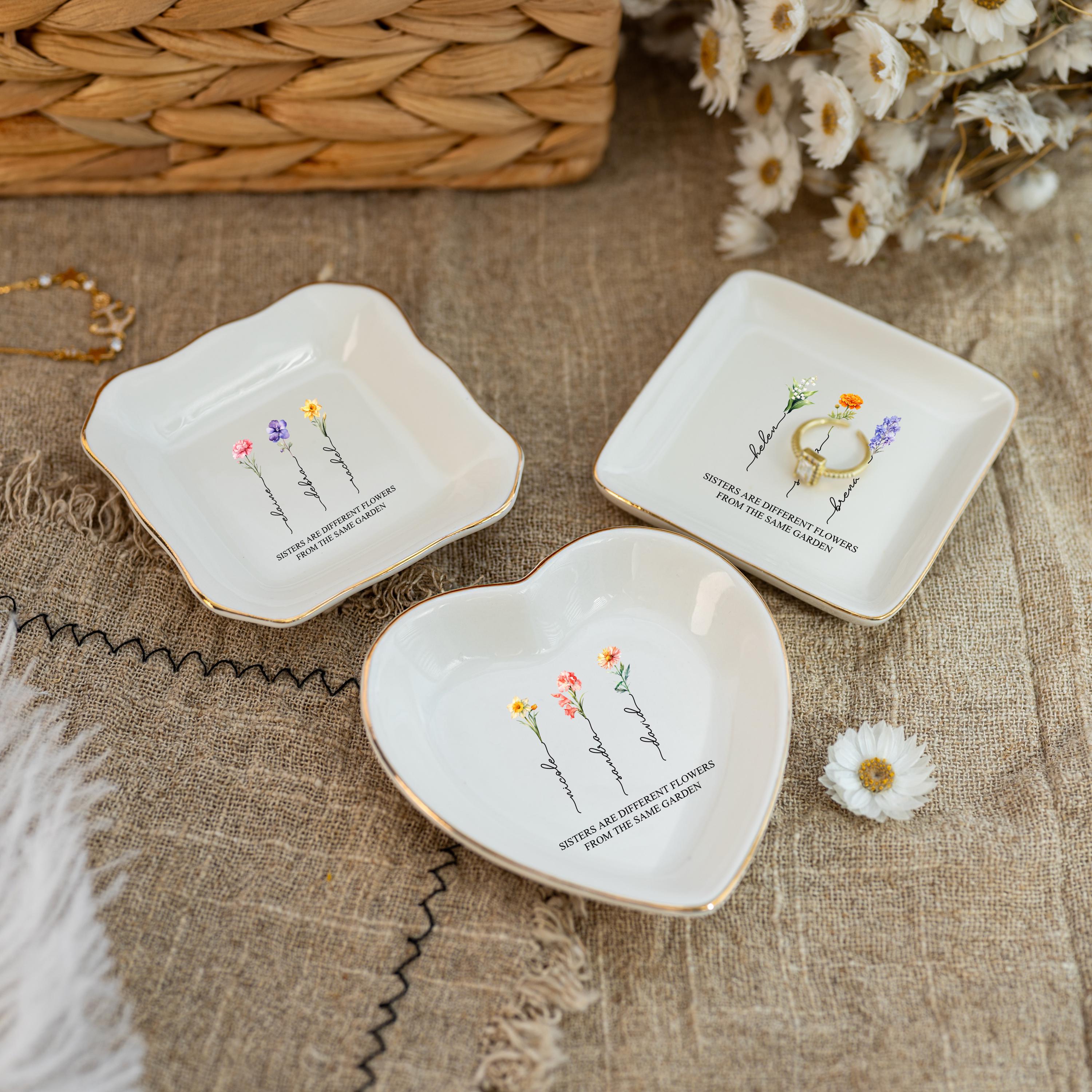 Personalized Ring Dish for Sister