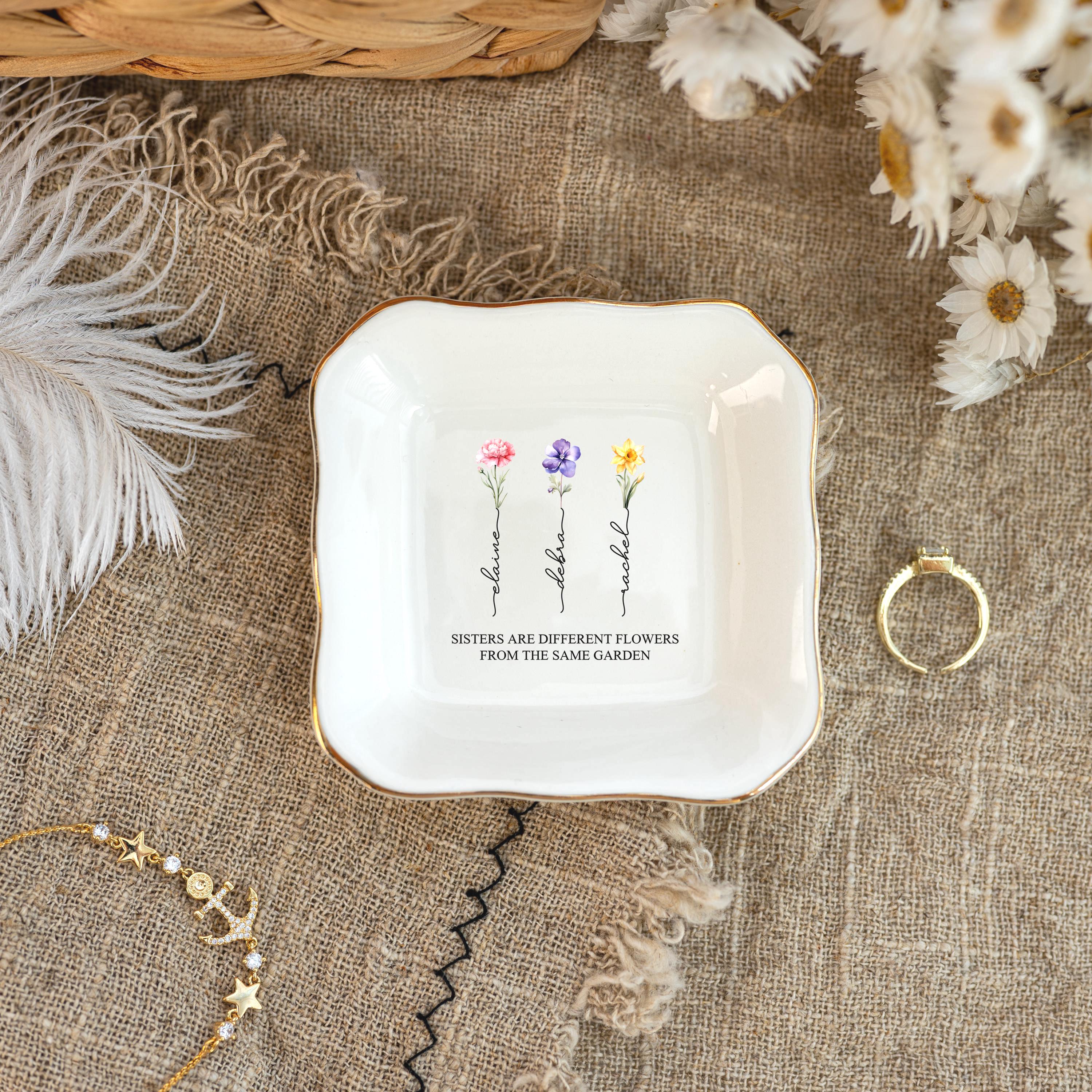 Personalized Ring Dish for Sister