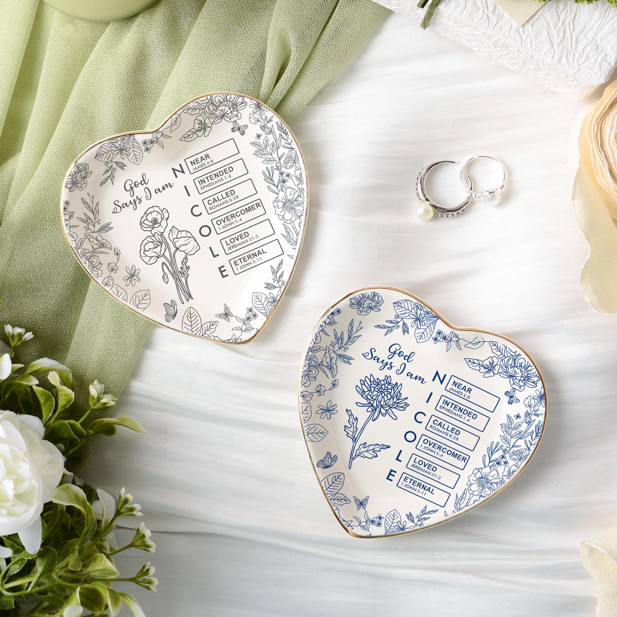 Personalized Christian Name Jewelry Dish