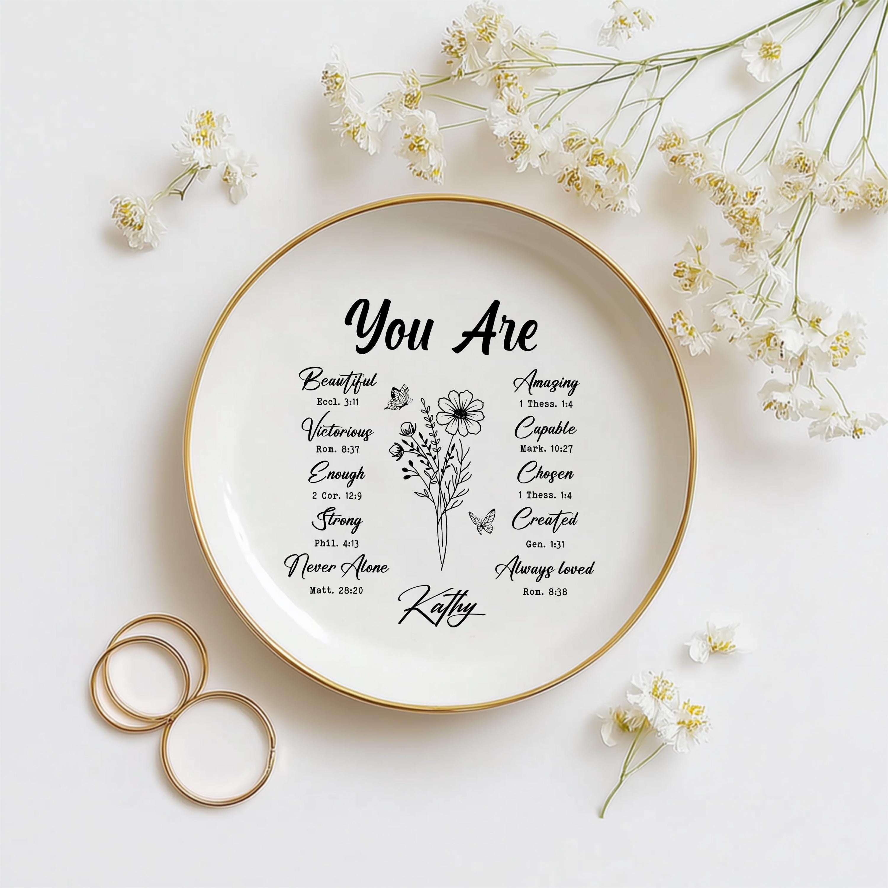 Personalized Christian Jewelry Dish
