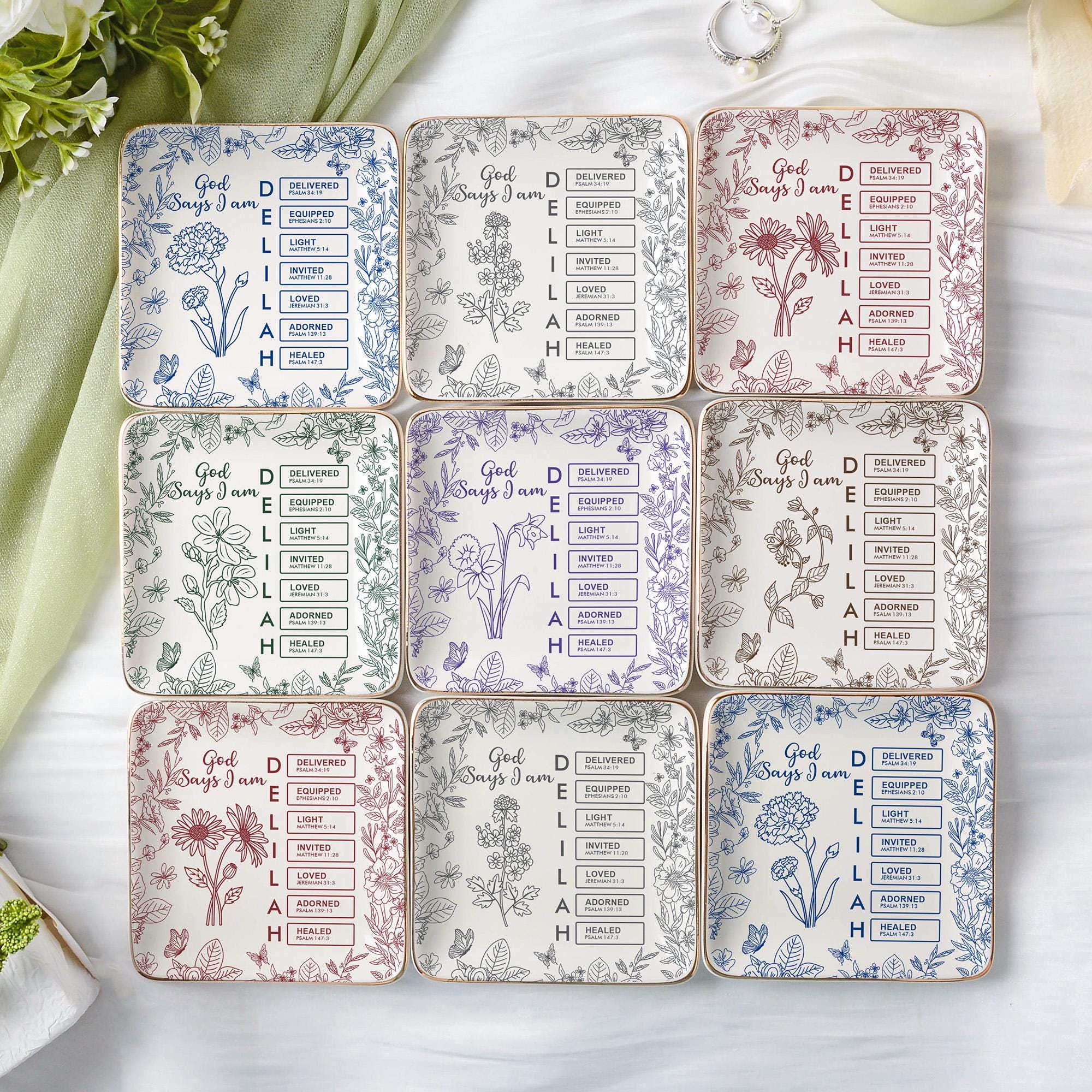 Personalized Christian Name Jewelry Dish