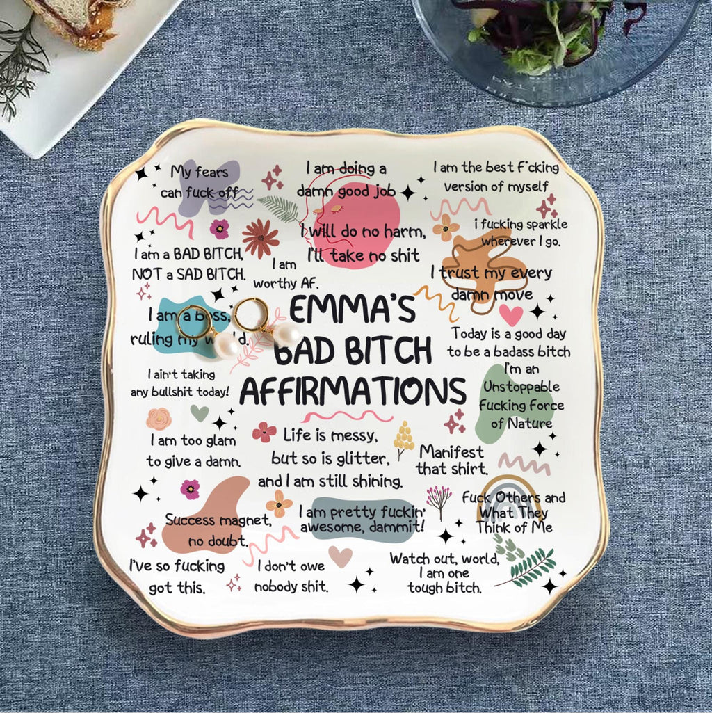 Personalized Ceramic Jewelry Dish