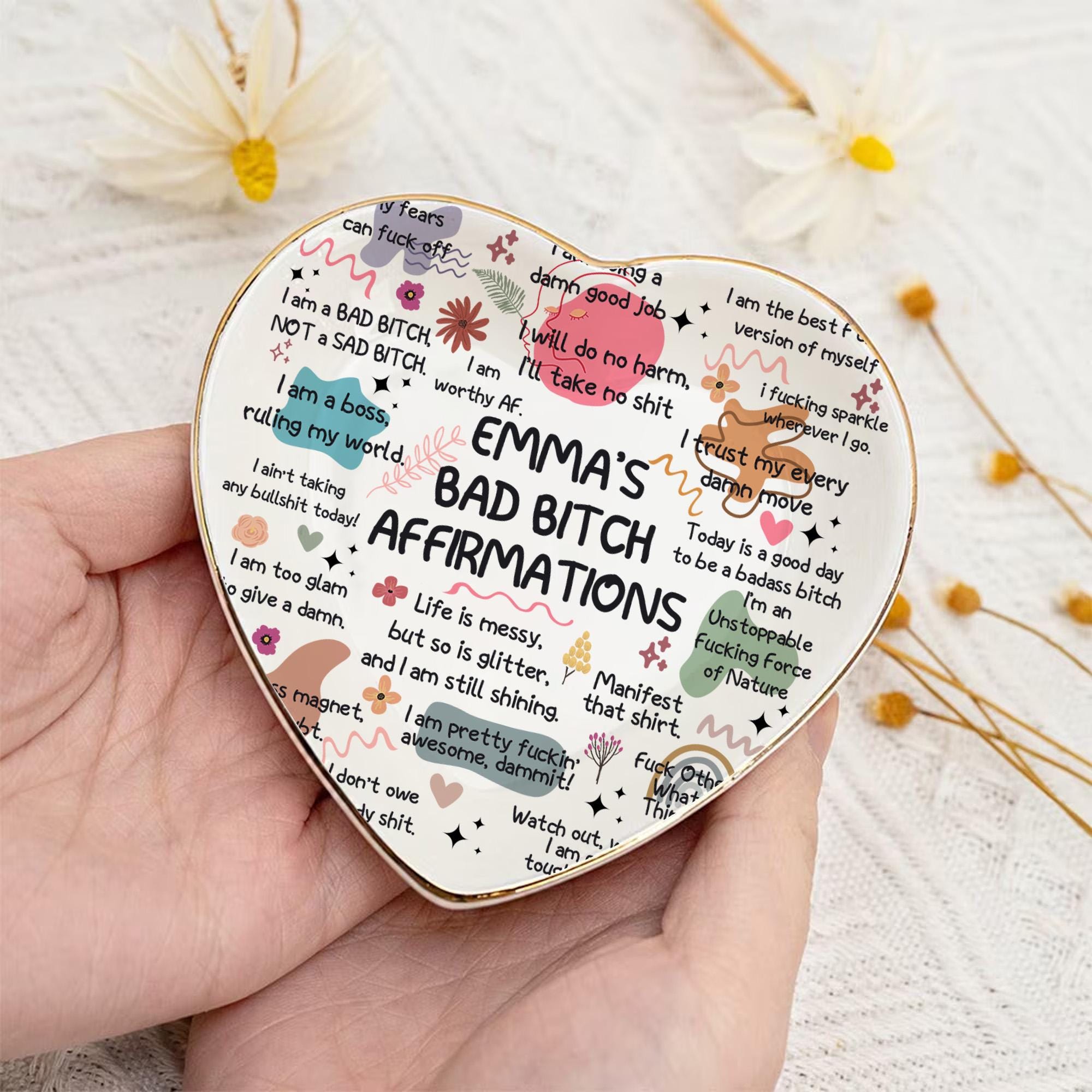 Personalized Ceramic Jewelry Dish
