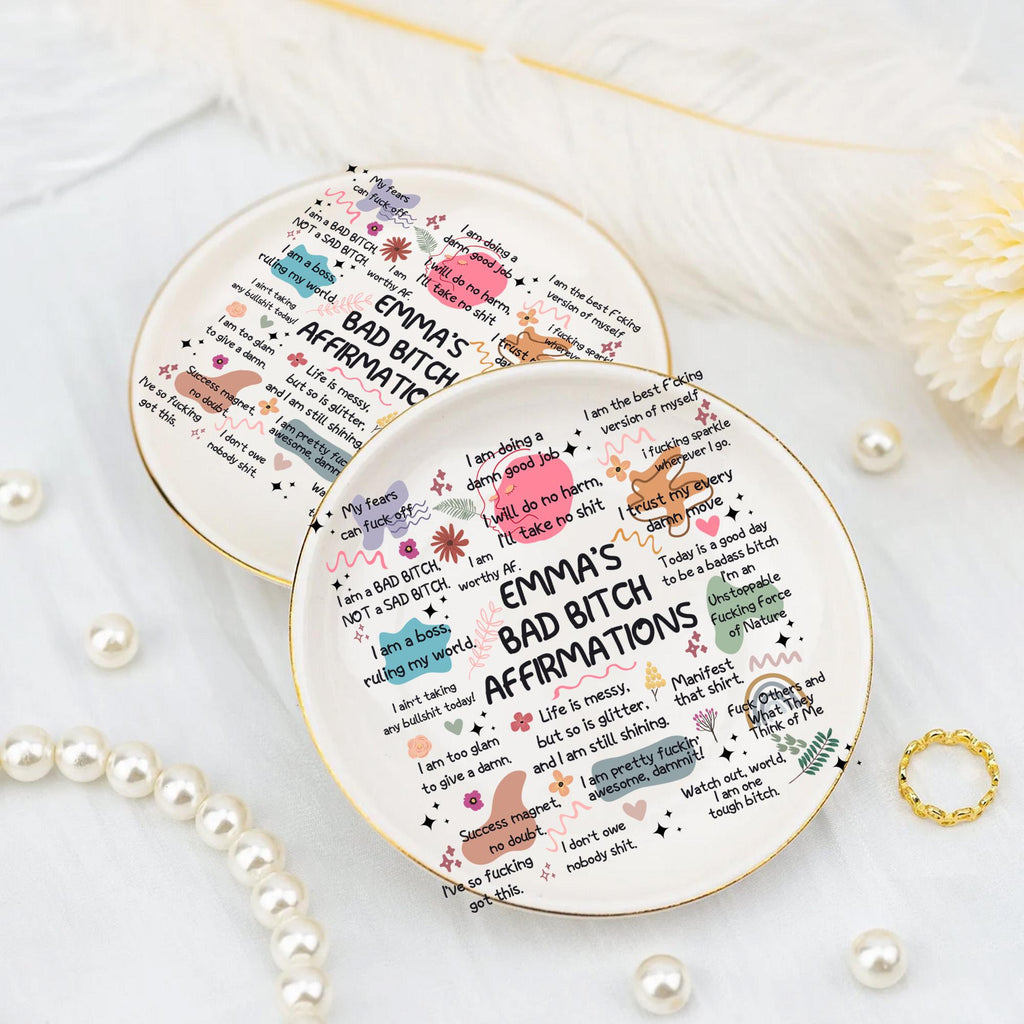 Personalized Ceramic Jewelry Dish