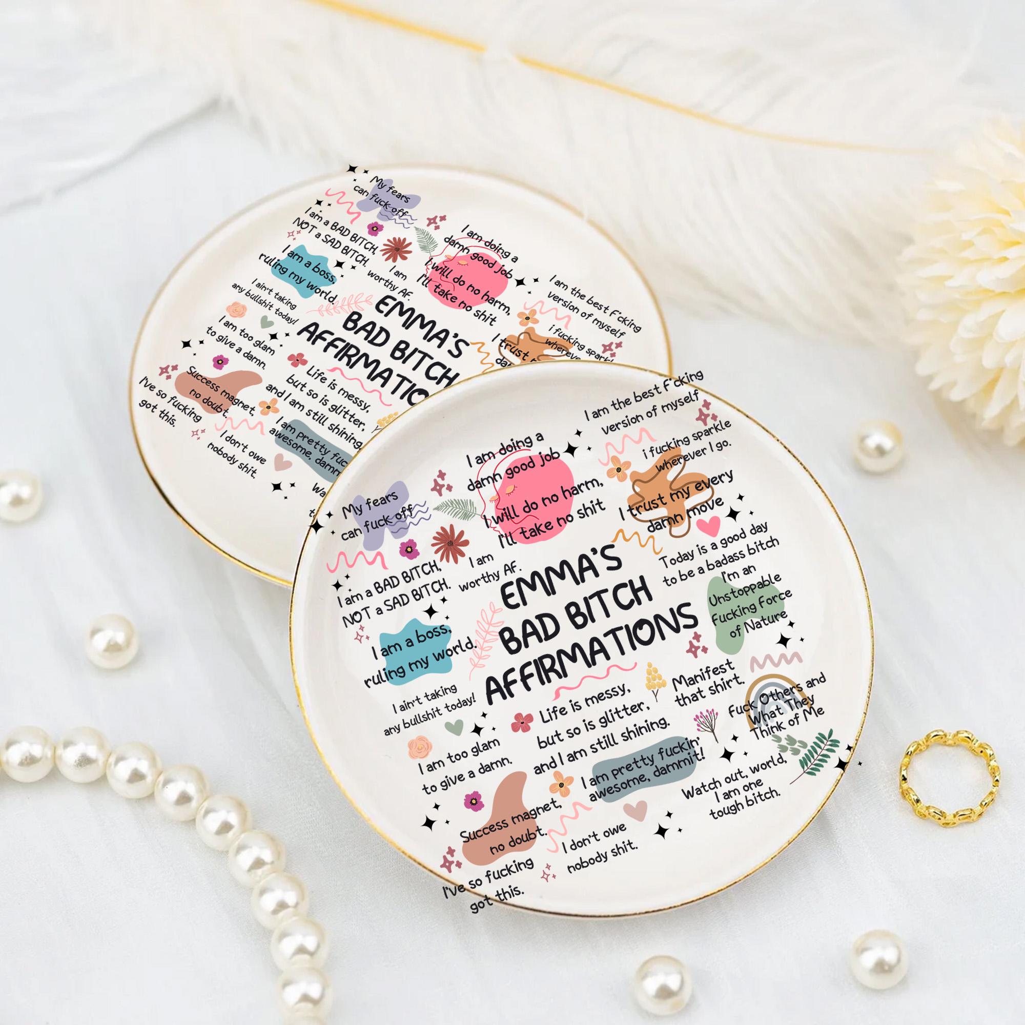 Personalized Ceramic Jewelry Dish
